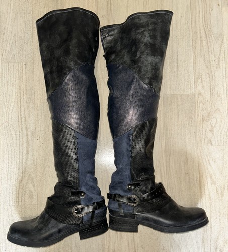 Bottes cuissardes cuir daim - cuissardes,